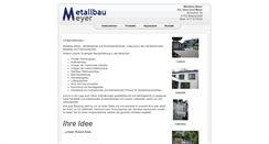 Desktop Screenshot of metallbau-meyer.info